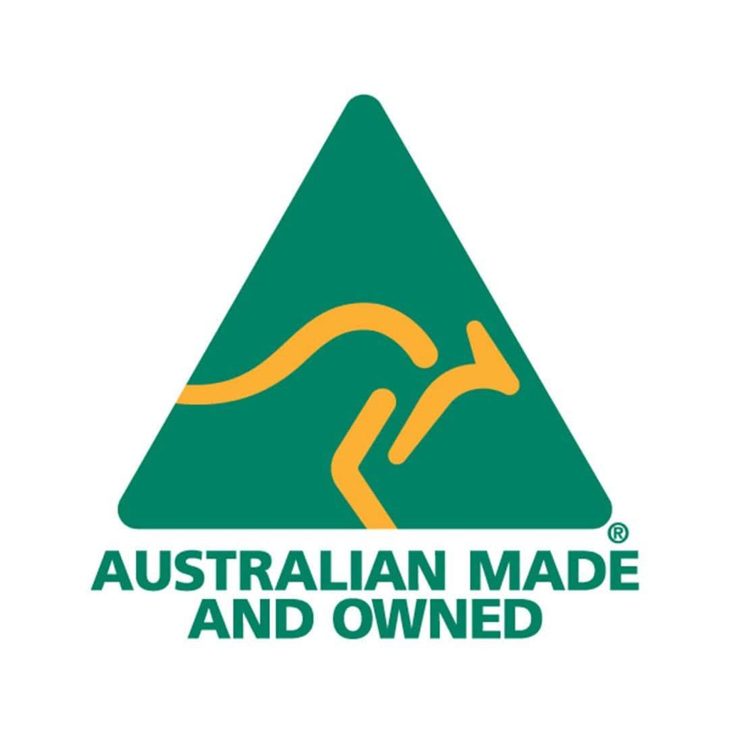Australian made and owned logo 