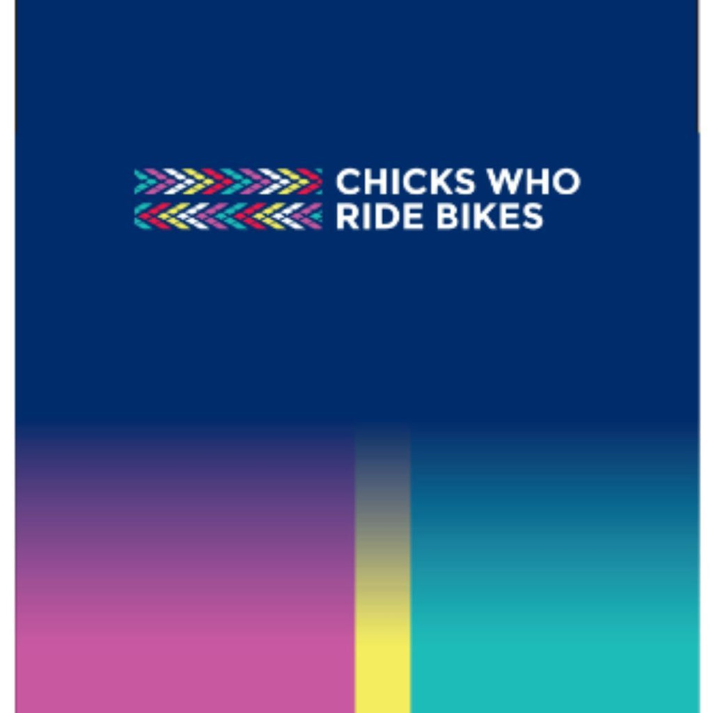 women cycling zwift towel in CWRB colours maxi